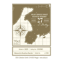 Laden Sie das Bild in den Galerie-Viewer, Islay Single Malt Whisky: 27 Years (C. Dully Selection) 70 cl