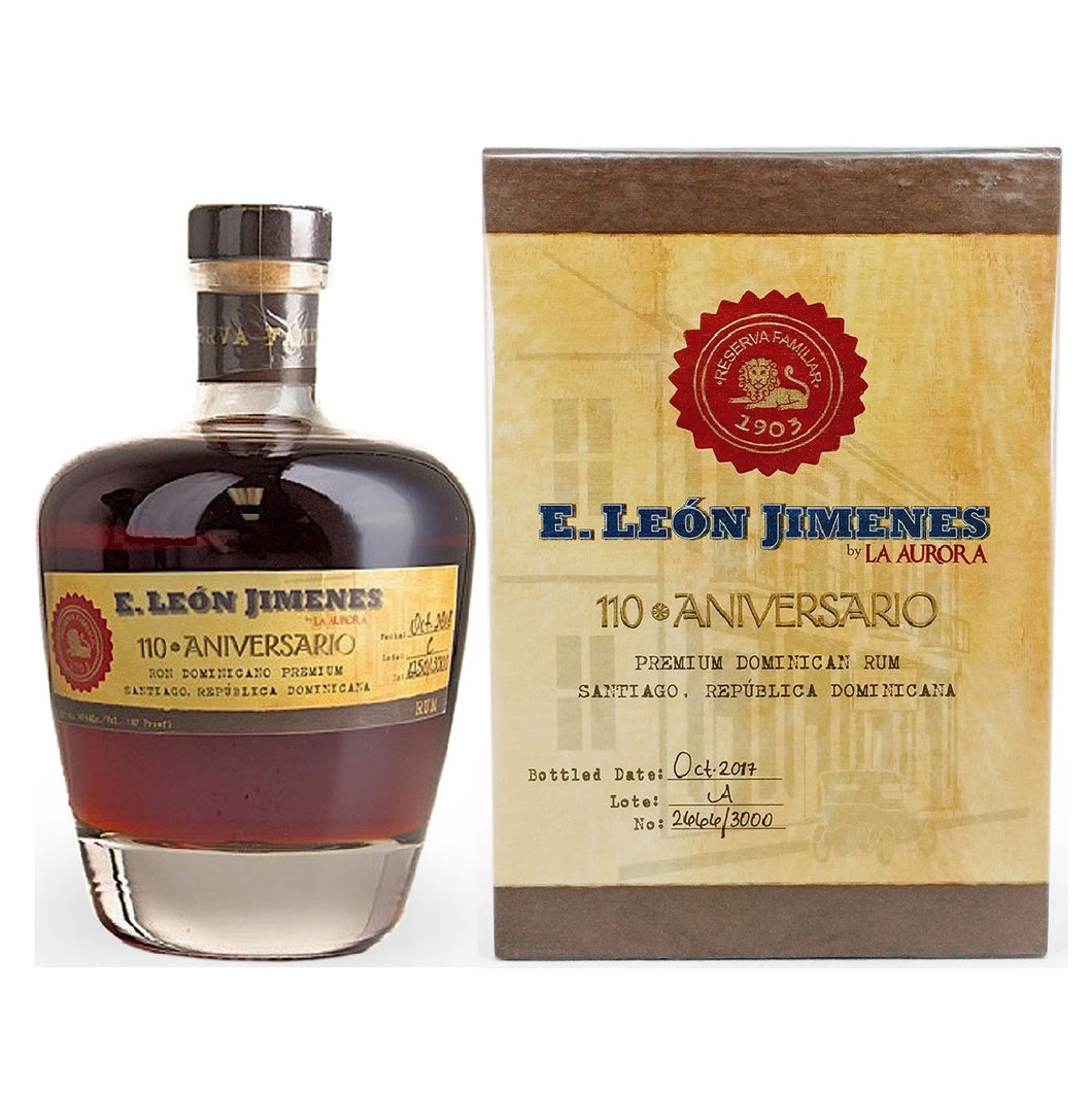 Ron E. Leon Jimenes: 110th Aniversario by La Aurora (Ron Barceló) 70 cl