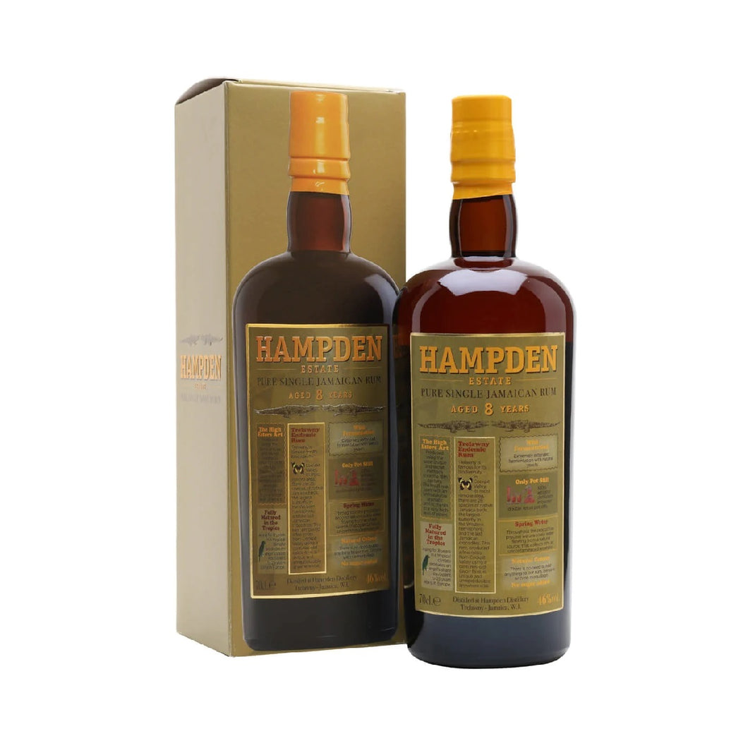 Hampden Estate 8 Years - Pure Single Jamaican Rum 70 cl