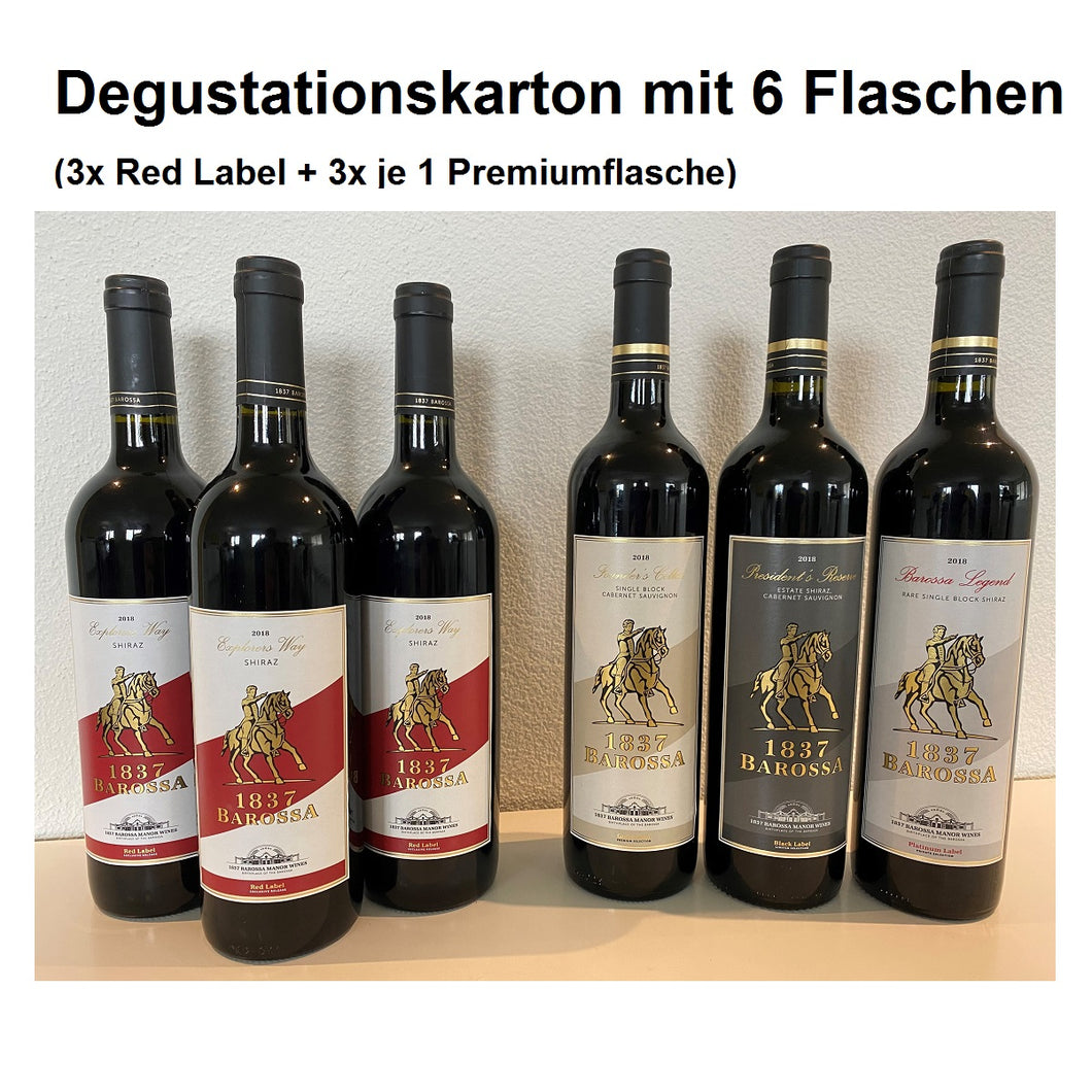 1837 Barossa Degustationskarton 6 Fl. à 75 cl (2018)