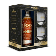 Laden Sie das Bild in den Galerie-Viewer, Brugal 1888 Gran Reserva Rum inkl. 2 Gläser 70 cl
