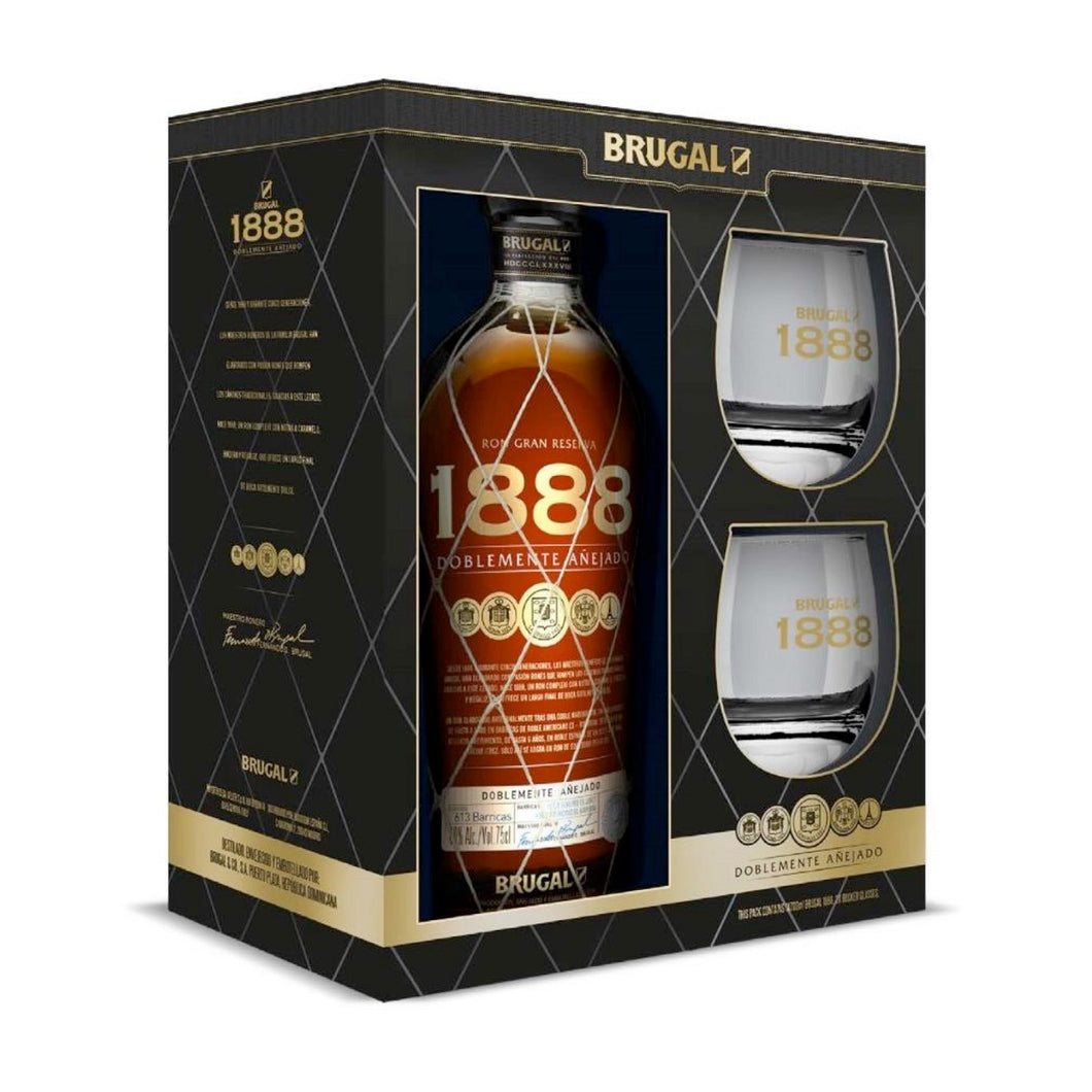 Brugal 1888 Gran Reserva Rum inkl. 2 Gläser 70 cl