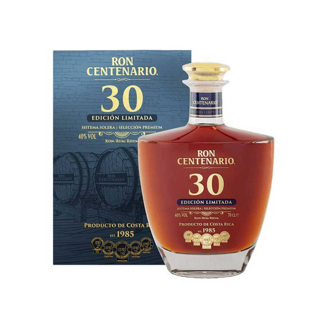 Ron Centenario Edicion Limitada 30 años 70 cl